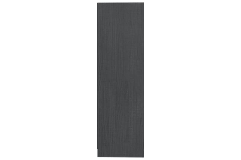 Bokhylle grå 70x33x110 cm heltre furu - Grå - Oppbevaring - Hyller - Bokhylle