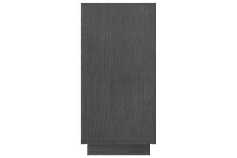 Bokhylle grå 80x35x71 cm heltre furu - Grå - Oppbevaring - Hyller - Bokhylle
