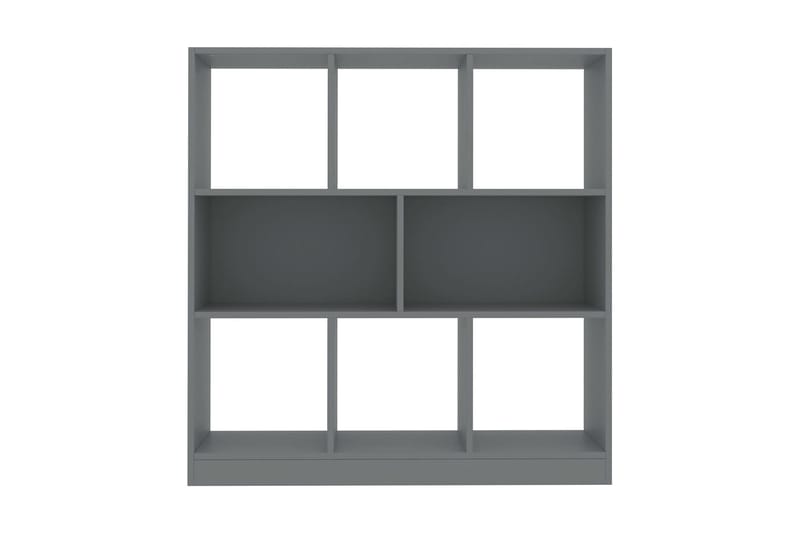Bokhylle grå 97,5x29,5x100 cm sponplate - Grå - Oppbevaring - Hyller - Bokhylle