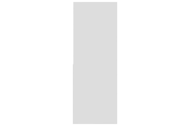 Bokhylle høyglans hvit 67x24x161 cm sponplate - Hvit - Bokhylle