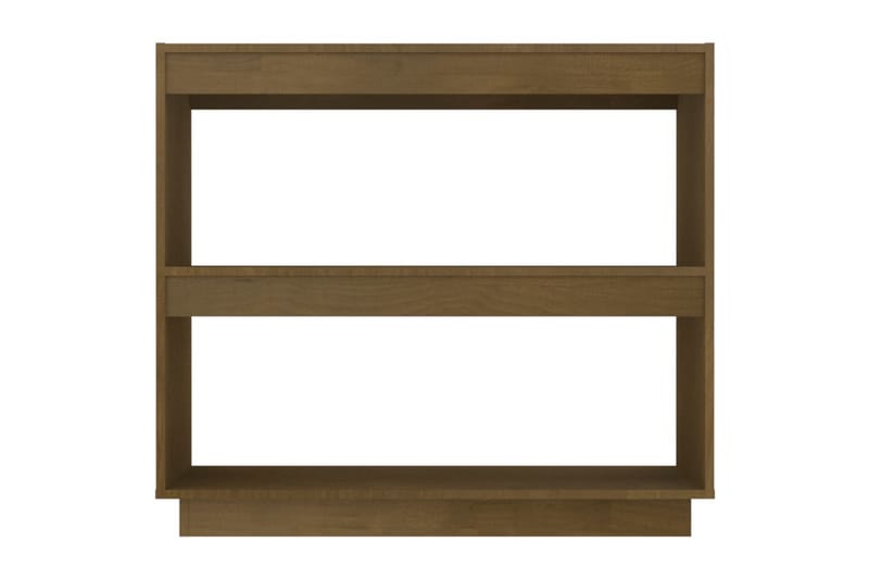 Bokhylle honningbrun 80x35x71 cm heltre furu - Brun - Oppbevaring - Hyller - Bokhylle
