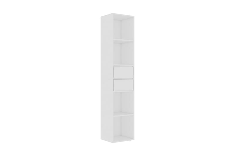 Bokhylle hvit 36x30x171 cm sponplate - Oppbevaring - Hyller - Bokhylle