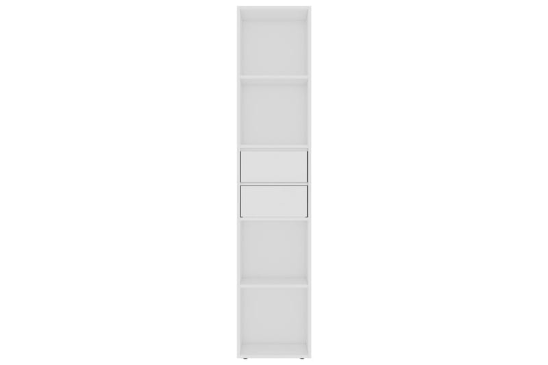 Bokhylle hvit 36x30x171 cm sponplate - Oppbevaring - Hyller - Bokhylle