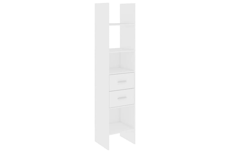 Bokhylle hvit 40x35x180 cm sponplate - Hvit - Oppbevaring - Hyller - Bokhylle