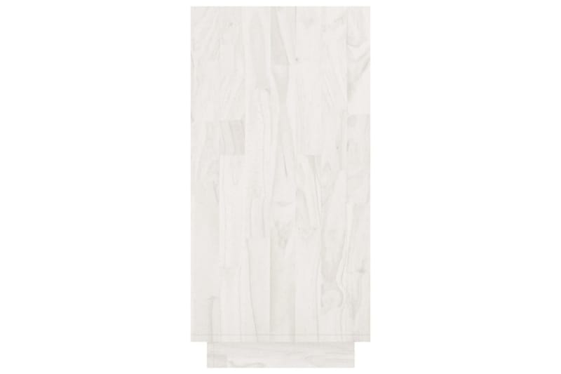 Bokhylle hvit 80x35x71 cm heltre furu - Hvit - Oppbevaring - Hyller - Bokhylle
