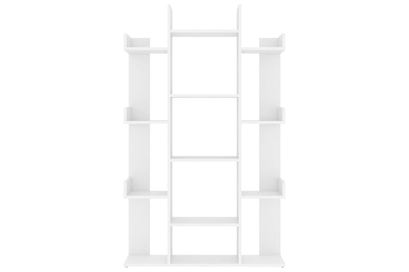Bokhylle hvit 86x25,5x140 cm sponplate - Hvit - Oppbevaring - Hyller - Bokhylle