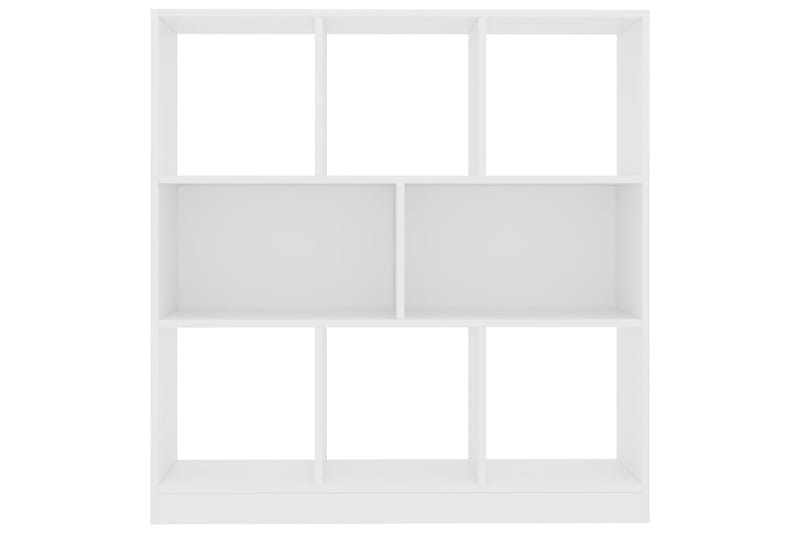 Bokhylle hvit 97,5x29,5x100 cm sponplate - Hvit - Oppbevaring - Hyller - Bokhylle