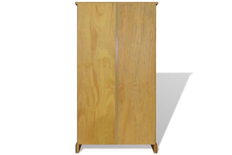 Bokhylle m. 4 hyller meksikansk Corona-stil furu 81x29x150cm - Brun - Oppbevaring - Hyller - Bokhylle