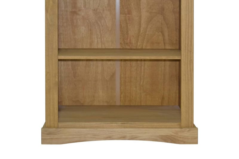 Bokhylle m. 4 hyller meksikansk Corona-stil furu 81x29x150cm - Brun - Oppbevaring - Hyller - Bokhylle