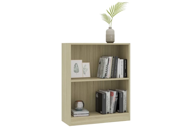 Bokhylle sonoma eik 60x24x74,5 cm sponplate - Oppbevaring - Hyller - Bokhylle