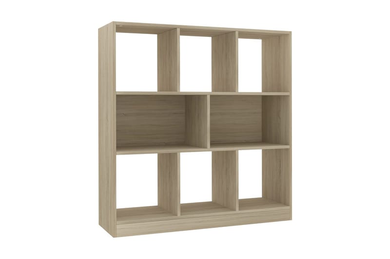 Bokhylle sonoma eik 97,5x29,5x100 cm sponplate - Brun - Oppbevaring - Hyller - Bokhylle