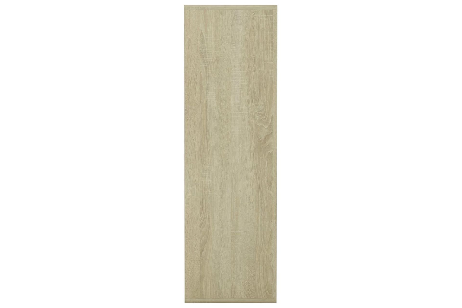 Bokhylle sonoma eik 98x30x98 cm sponplate - Brun - Oppbevaring - Hyller - Bokhylle