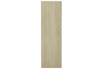Bokhylle sonoma eik 98x30x98 cm sponplate - Brun - Oppbevaring - Hyller - Bokhylle