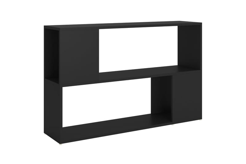 Bokhylle svart 100x24x63 cm sponplate - Svart - Oppbevaring - Hyller - Bokhylle