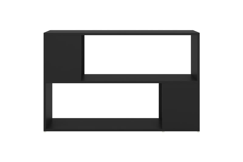 Bokhylle svart 100x24x63 cm sponplate - Svart - Oppbevaring - Hyller - Bokhylle