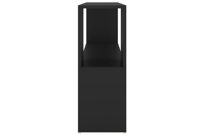 Bokhylle svart 100x24x63 cm sponplate - Svart - Oppbevaring - Hyller - Bokhylle