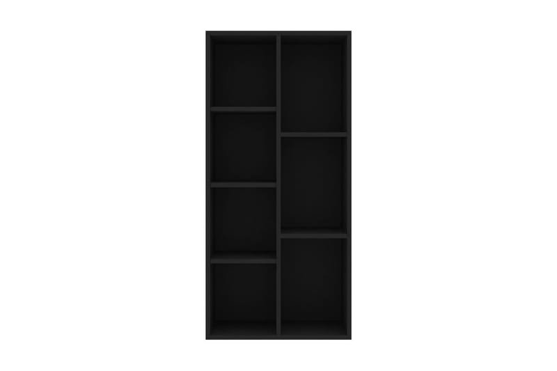 Bokhylle svart 50x25x106 cm sponplate - Svart - Oppbevaring - Hyller - Bokhylle
