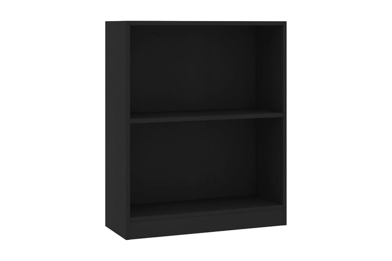 Bokhylle svart 60x24x74,5 cm sponplate - Oppbevaring - Hyller - Bokhylle