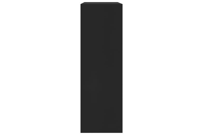 Bokhylle svart 60x24x74,5 cm sponplate - Bokhylle