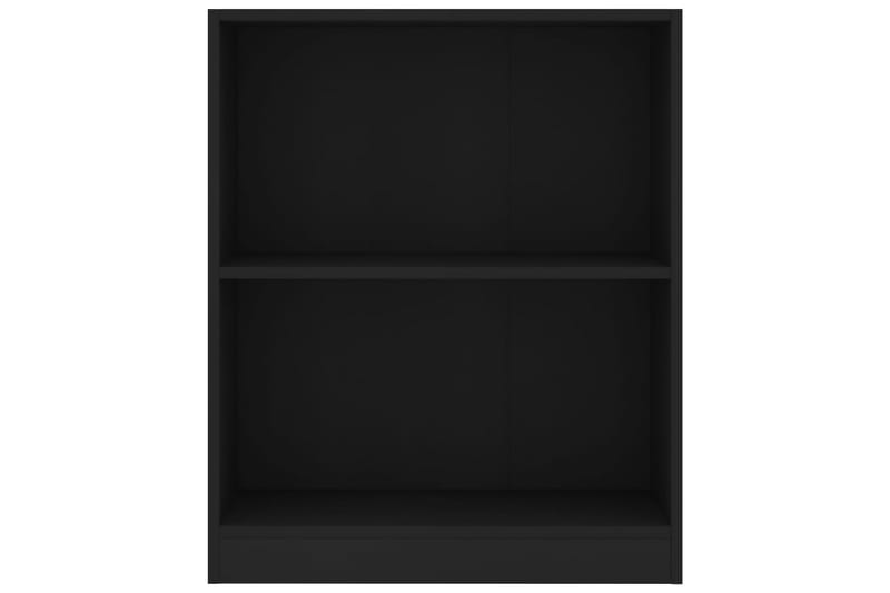 Bokhylle svart 60x24x74,5 cm sponplate - Oppbevaring - Hyller - Bokhylle