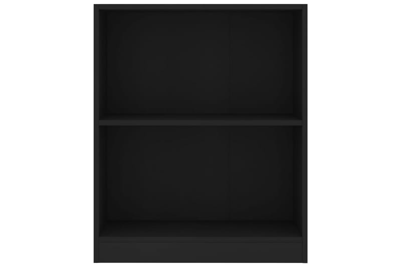 Bokhylle svart 60x24x74,5 cm sponplate - Bokhylle