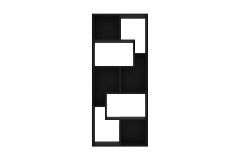 Bokhylle svart 67x24x161 cm sponplate - Svart - Oppbevaring - Hyller - Bokhylle