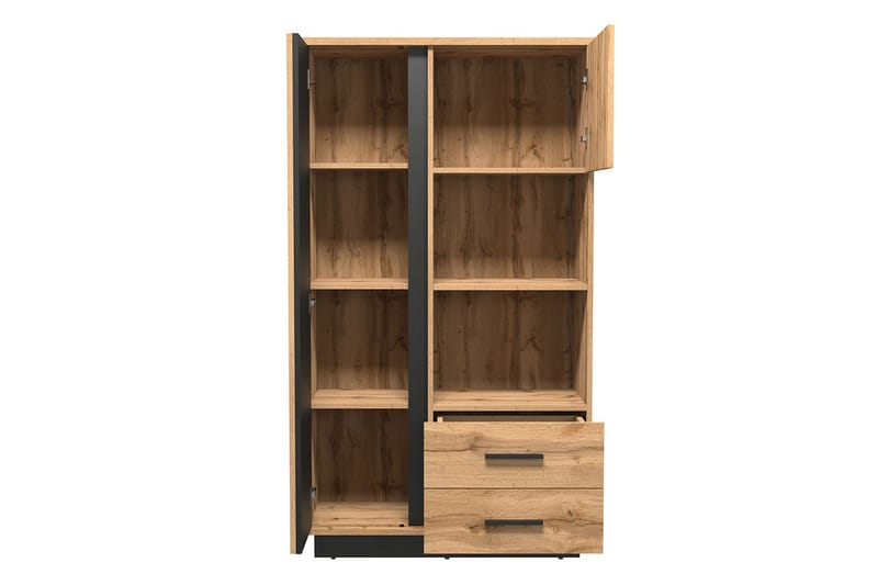 Bokhylle - Svart|Eik - Oppbevaring - Hyller - Bokhylle