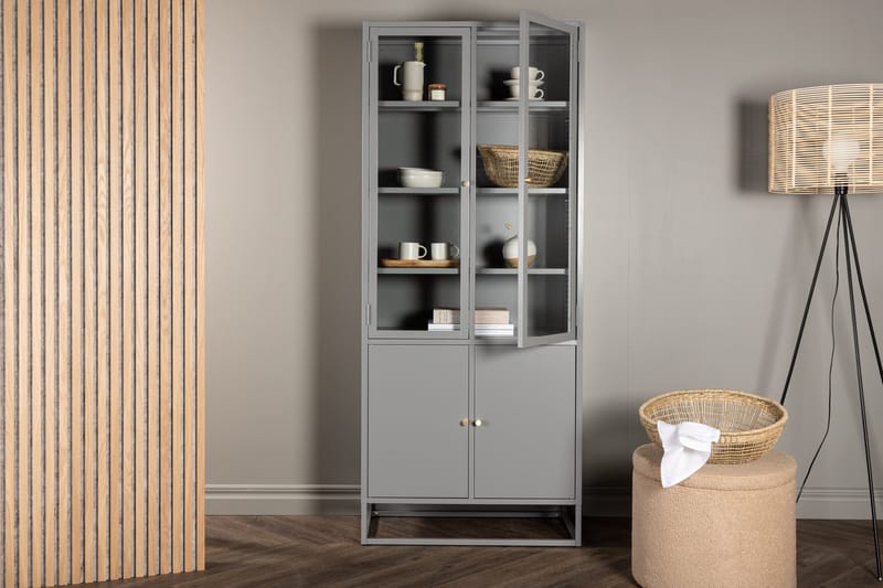 Bokhylle Venture Home Bakal Bokhylle 80x40,5x190 cm Ljusgrå - Oppbevaring - Hyller - Bokhylle