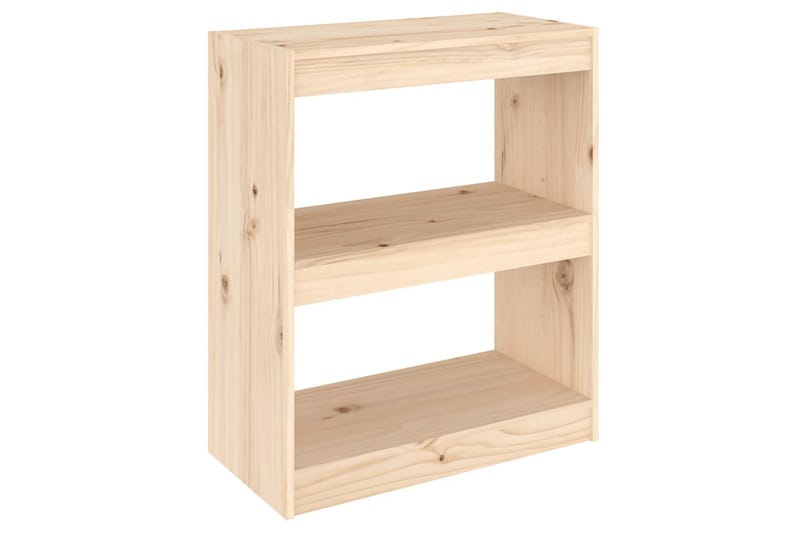 Bokhylle/romdeler 60x30x71,5 cm heltre furu - Brun - Oppbevaring - Hyller - Bokhylle
