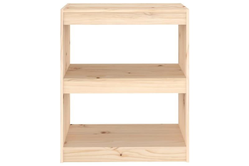 Bokhylle/romdeler 60x30x71,5 cm heltre furu - Brun - Oppbevaring - Hyller - Bokhylle