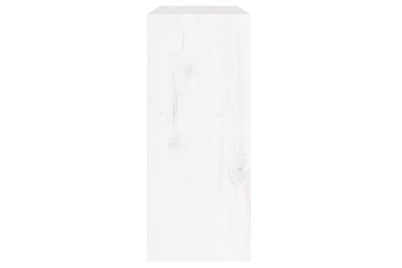 Bokhylle/romdeler 60x30x71,5 cm heltre furu - Hvit - Oppbevaring - Hyller - Bokhylle