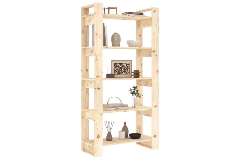 Bokhylle/romdeler 80x35x160 cm heltre - Brun - Oppbevaring - Hyller - Bokhylle