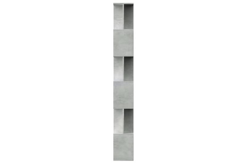 Bokhylle/Romdeler betong grå 80x24x192 cm sponplate - Grå - Oppbevaring - Hyller - Bokhylle