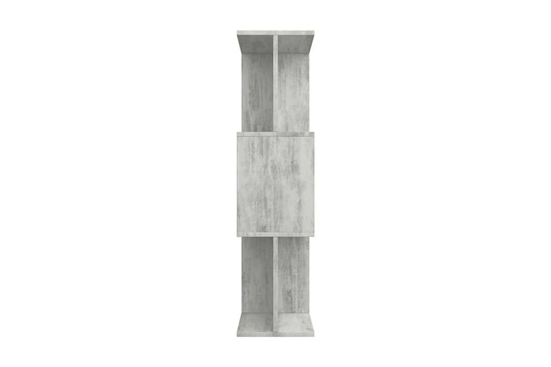 Bokhylle/Romdeler betonggrå 80x24x96 cm sponplate - Grå - Oppbevaring - Hyller - Bokhylle