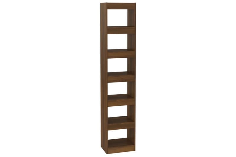 Bokhylle/romdeler brun eik 40x30x198 cm - Brun - Oppbevaring - Hyller - Bokhylle