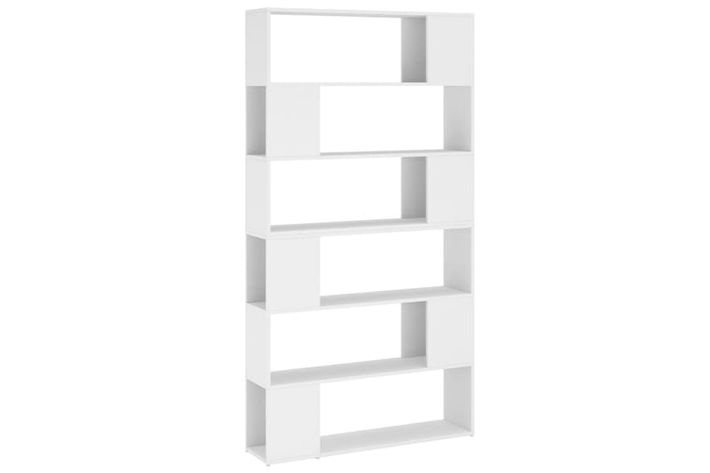 Bokhylle/romdeler hvit 100x24x188 cm - Hvit - Oppbevaring - Hyller - Bokhylle
