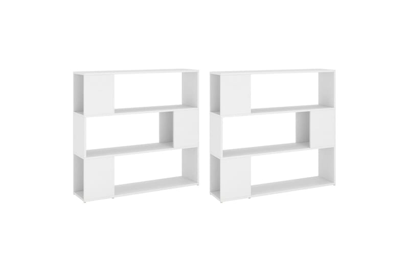 Bokhylle/romdeler hvit 100x24x188 cm - Hvit - Oppbevaring - Hyller - Bokhylle