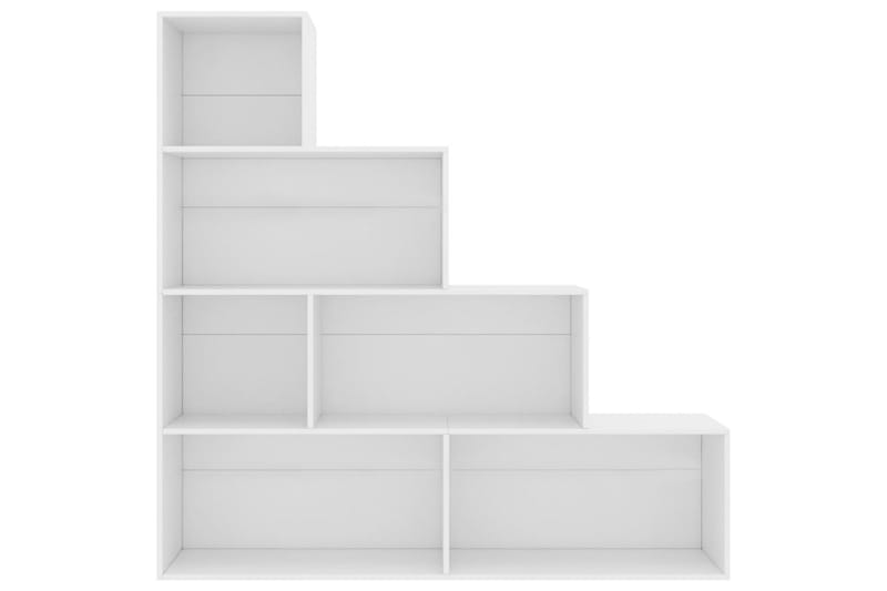 Bokhylle/Romdeler hvit 155x24x160 cm sponplate - Oppbevaring - Hyller - Bokhylle