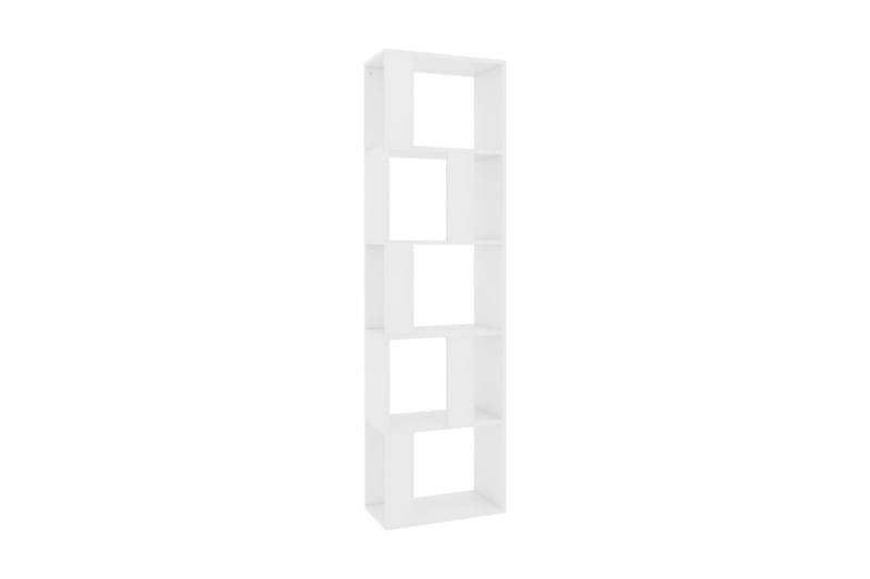 Bokhylle/Romdeler hvit 45x24x159 cm sponplate - Hvit - Oppbevaring - Hyller - Bokhylle