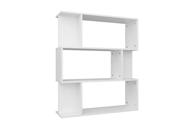 Bokhylle/Romdeler hvit 80x24x96 cm sponplate - Hvit - Oppbevaring - Hyller - Bokhylle