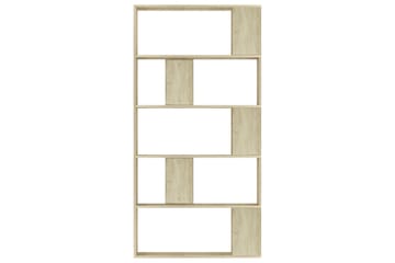 Bokhylle/Romdeler sonoma eik 80x24x159 cm sponplate - Brun - Oppbevaring - Hyller - Bokhylle