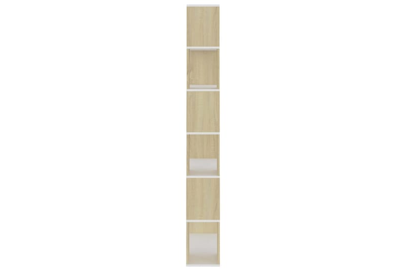 Bokhylle/romdeler sonoma eik 80x24x186 cm sponplate - Brun - Oppbevaring - Hyller - Bokhylle