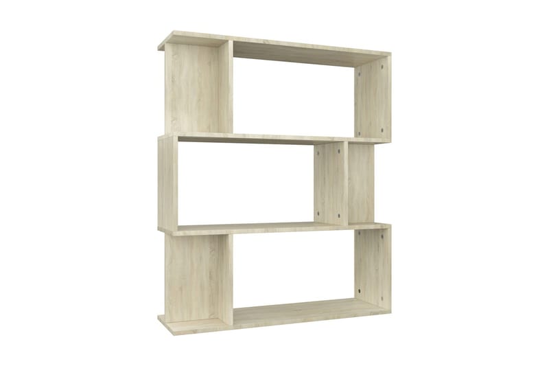 Bokhylle/Romdeler sonoma eik 80x24x96 cm sponplate - Brun - Oppbevaring - Hyller - Bokhylle