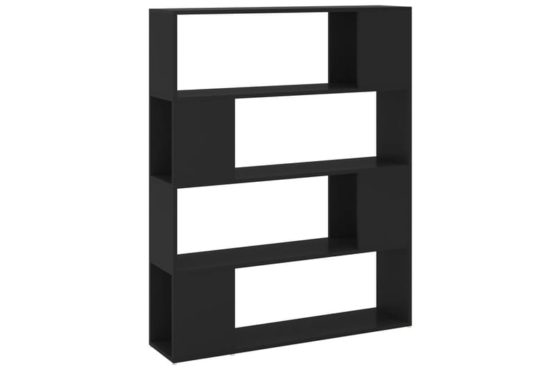 Bokhylle/romdeler svart 100x24x124 cm - Svart - Oppbevaring - Hyller - Bokhylle