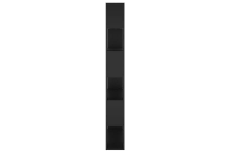 Bokhylle/romdeler svart 100x24x188 cm - Svart - Oppbevaring - Hyller - Bokhylle