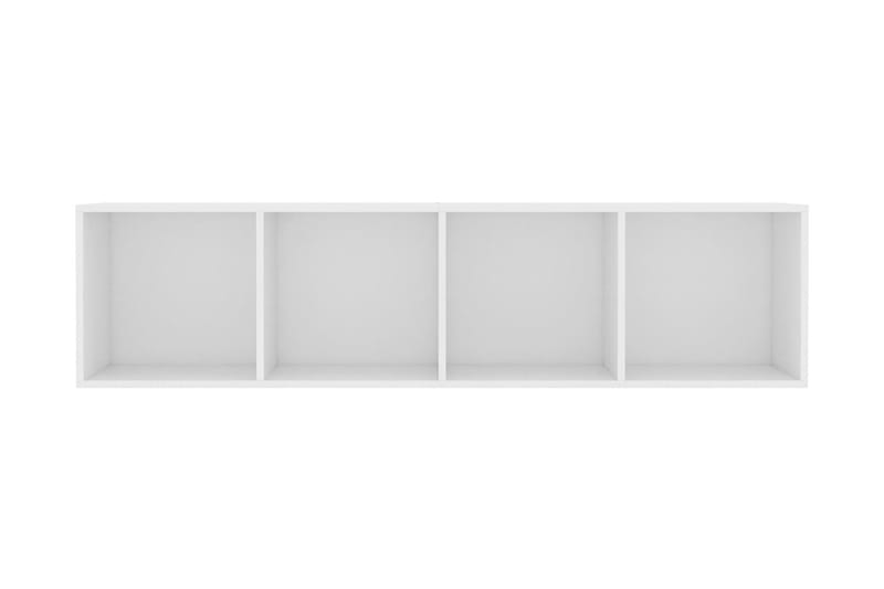 Bokhylle/TV-benk hvit 143x30x36 cm - Hvit - Oppbevaring - Hyller - Bokhylle