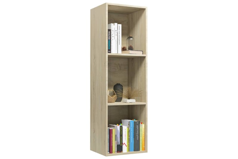 Bokhylle/TV-benk sonoma eik 36x30x114 cm sponplate - Brun - Oppbevaring - Hyller - Bokhylle