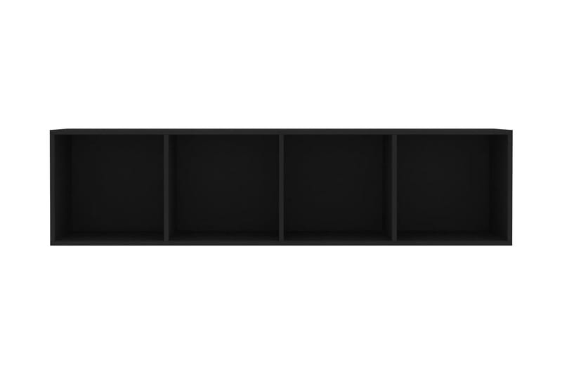 Bokhylle/TV-benk svart 143x30x36 cm - Svart - Oppbevaring - Hyller - Bokhylle