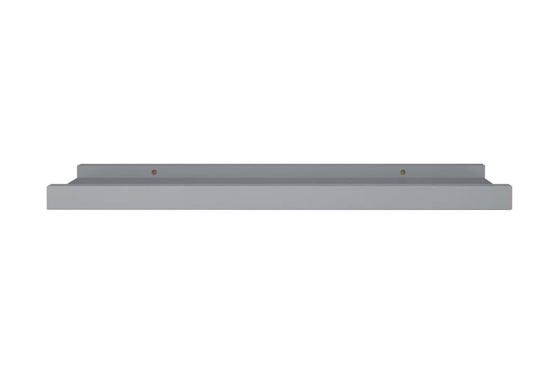 Flytende vegghyller 2 stk grå 40x9x3 cm MDF - Bildehylle & bildelist - Boklist
