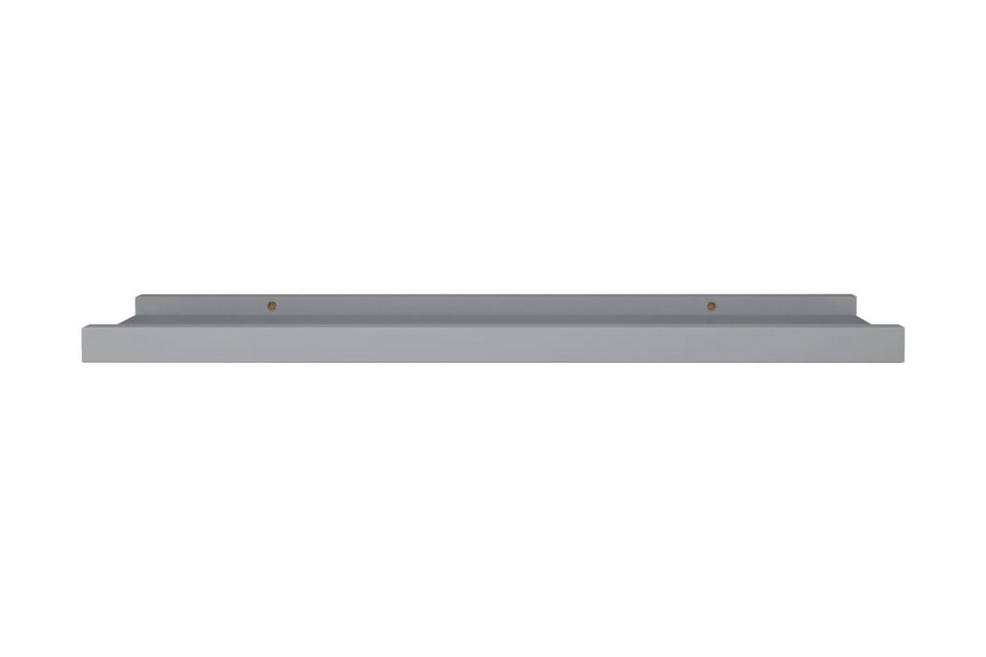 Flytende vegghyller 2 stk grå 60x9x3 cm MDF - Oppbevaring - Hyller - Bokhylle - Boklist